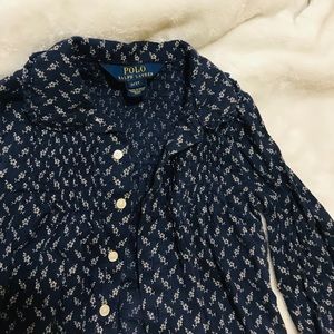 Little girls Ralph Lauren button down